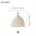 Jarrón de Cerámica Nórdico con Forma de Dona – Decoración para Sala y Hogar