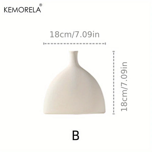 Jarrón de Cerámica Nórdico con Forma de Dona – Decoración para Sala y Hogar