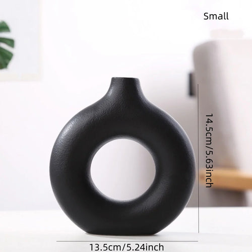 Jarrón de Cerámica Artesanal – Decoración para Sala, Dormitorio y Café