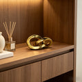 Adorno de Nudo Artístico de Resina Estilo Nórdico – Decoración Minimalista