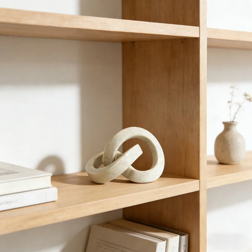 Adorno de Nudo Artístico de Resina Estilo Nórdico – Decoración Minimalista